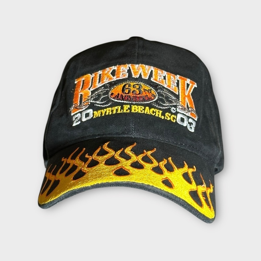 Vintage Myrtle Beach bike week hat 2003 63rd Anniversary snapback cap